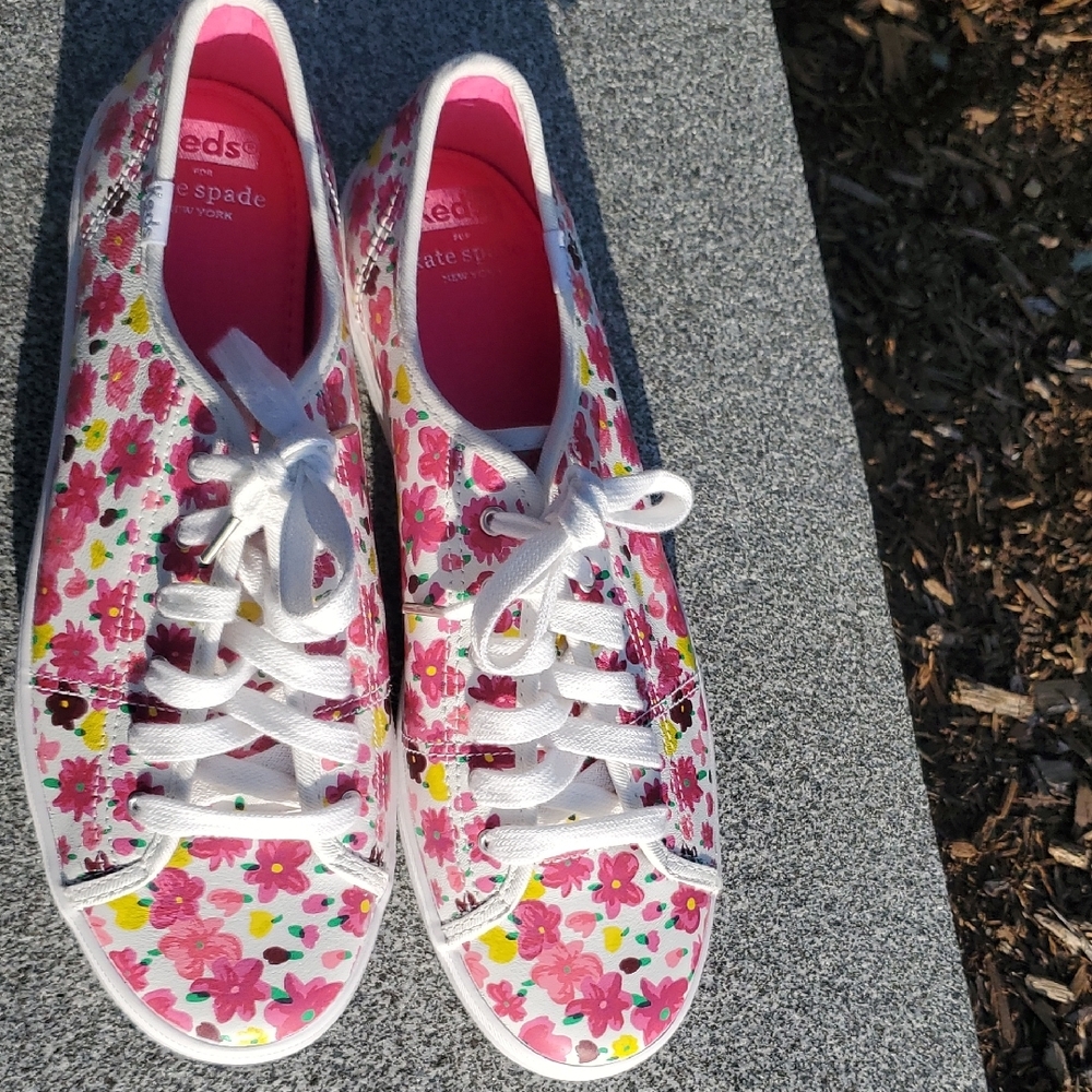 Keds For Kate Spade New York Floral Kickstart Sneakers Size 10 - Picture 3 of 12